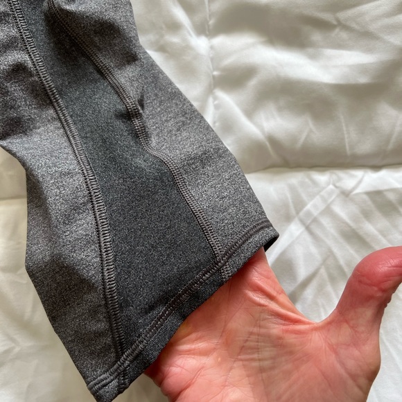 Lululemon Train Times Crop 17” Size 10 Heather gray - Picture 8 of 14